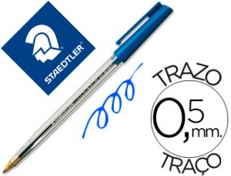 Bolígrafo Staedtler stick tinta azul
